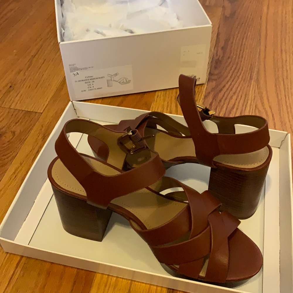 &other stories platform leather sandal